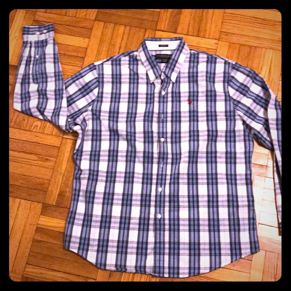 U.S.. POLO BUTTON DOWN LONG SLEEVE SHIRT.